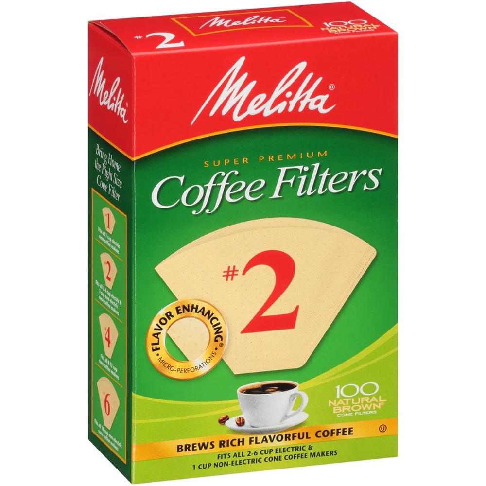NEW Melitta 600 ct Coffee Filters No. 2 - 6 packages of 100 Count